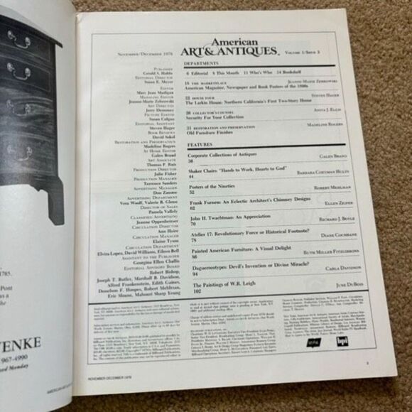 American Arts & Antiques Magazine November-December 1978 - Picture 5 of 7